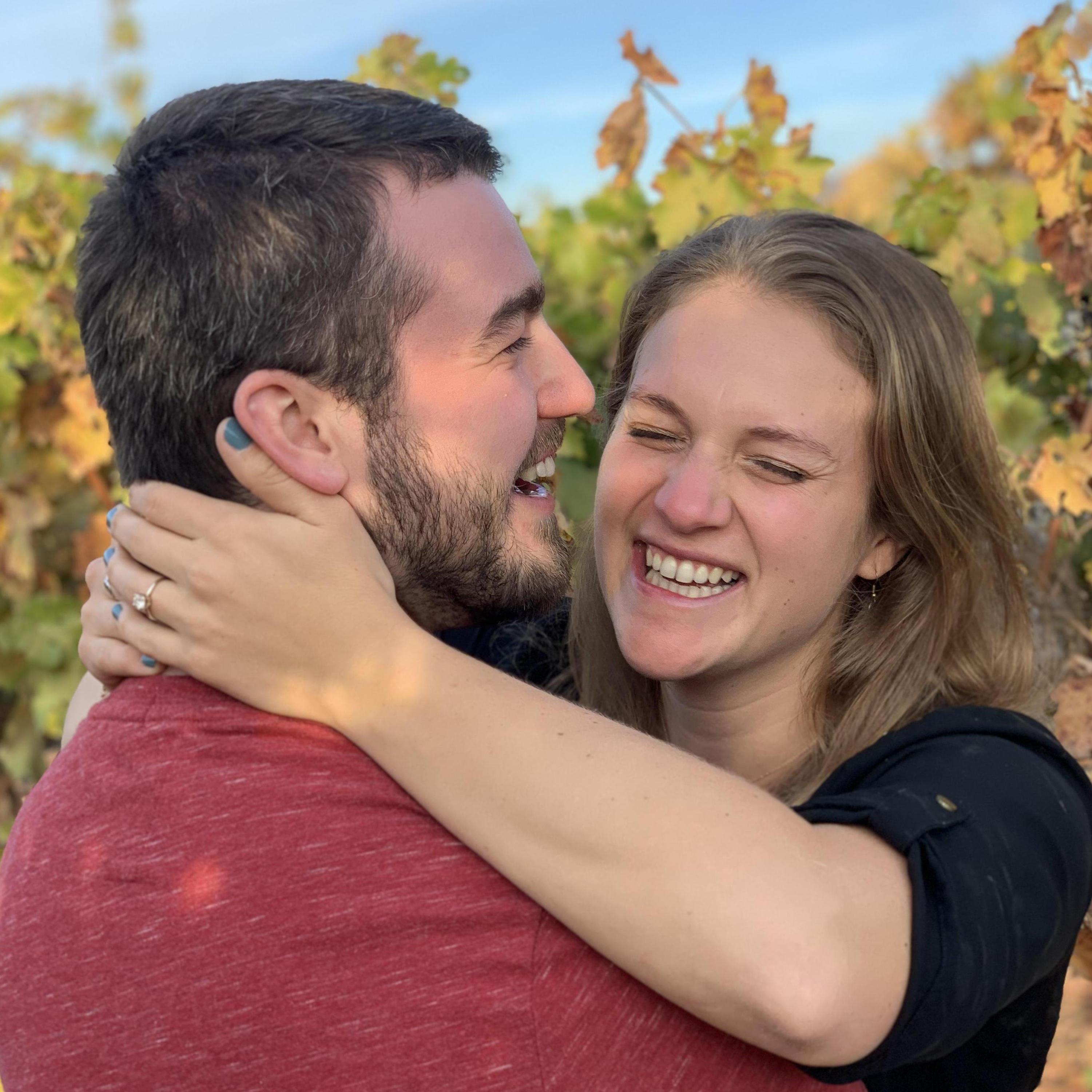 Wine tasting giggles