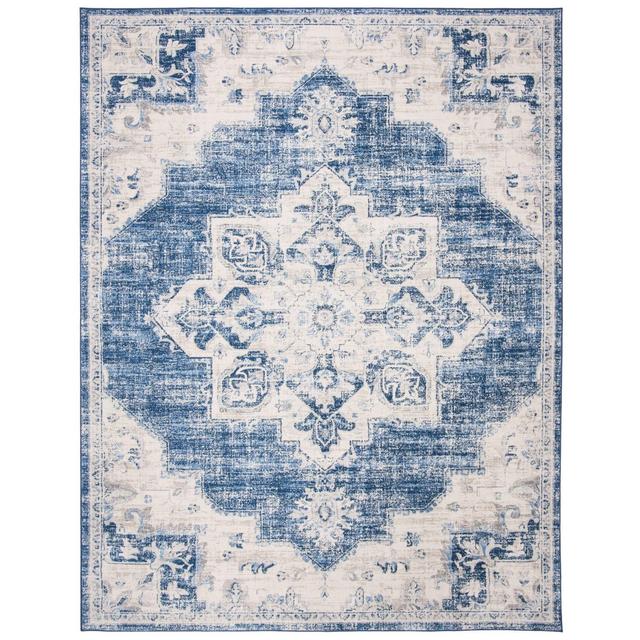 9' X 12' Madonna Rug Ivory/Navy - Safavieh