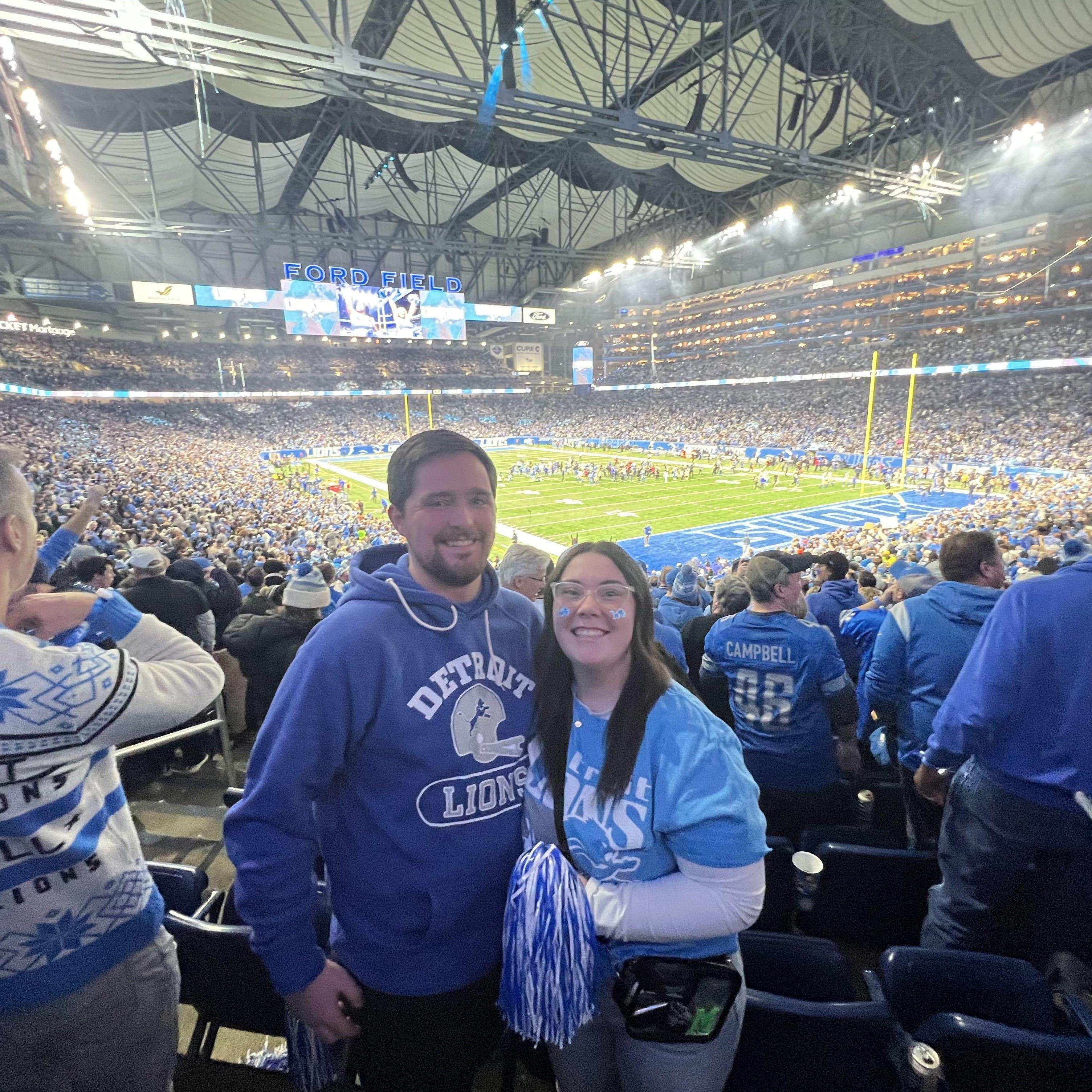 Got to watch the Lions beat the Rams 24-23 in the NFC Wild Card Round on 01/14/2024!