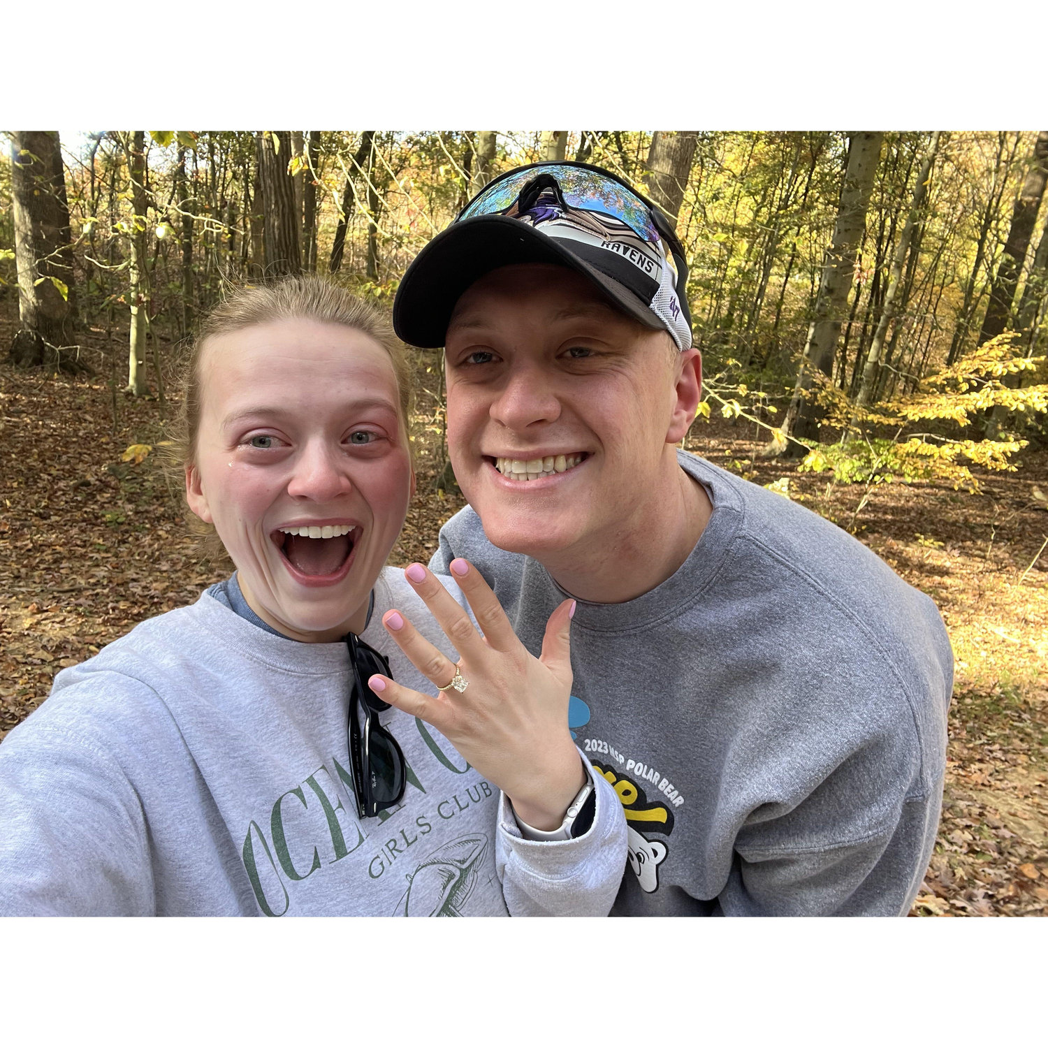 Our first picture as fiancé's!