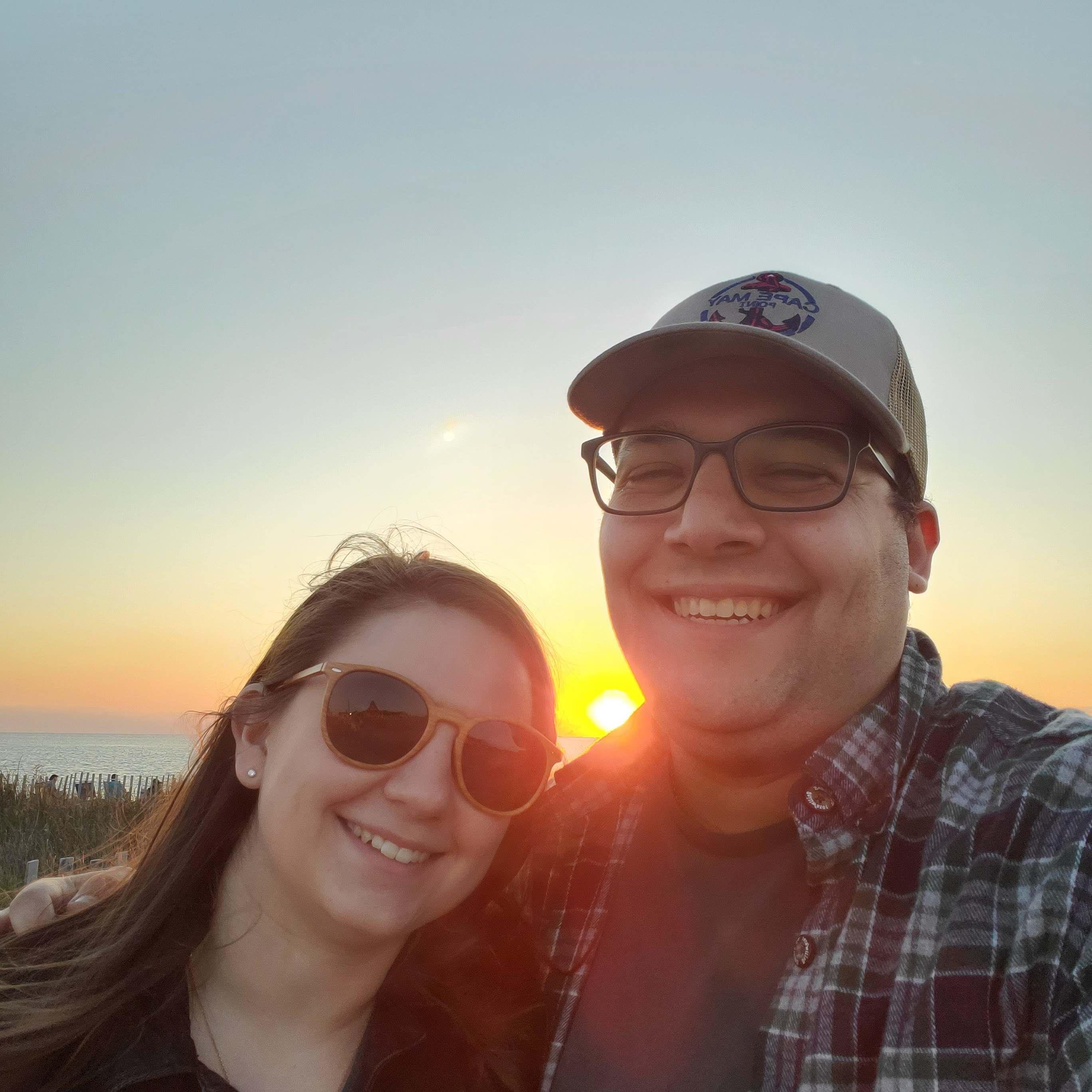 We watched the sunset on Sunset Beach in Cape May while enjoying ice cream