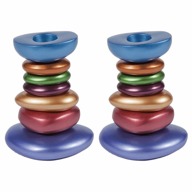 Stacked Stones Candle Holders by Yair Emanuel