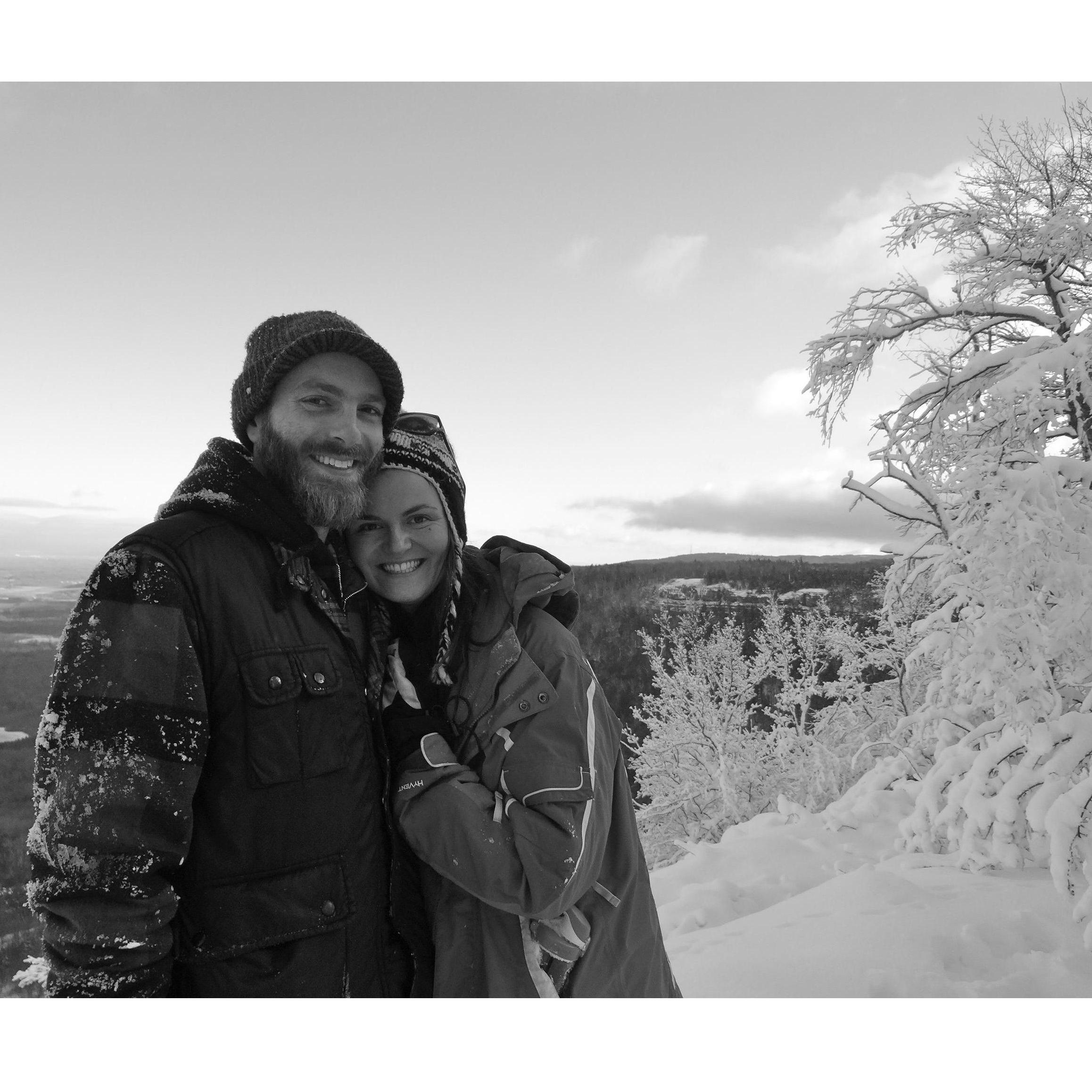 Snowshoeing out to High Point with the Whipples. Full of love! .... and a teeny tiny baby that we were unaware of ;)