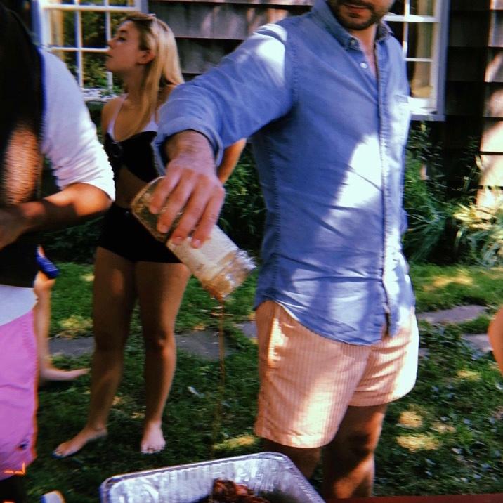 Our first ever picture "together"  
The Hamptons, July 2020