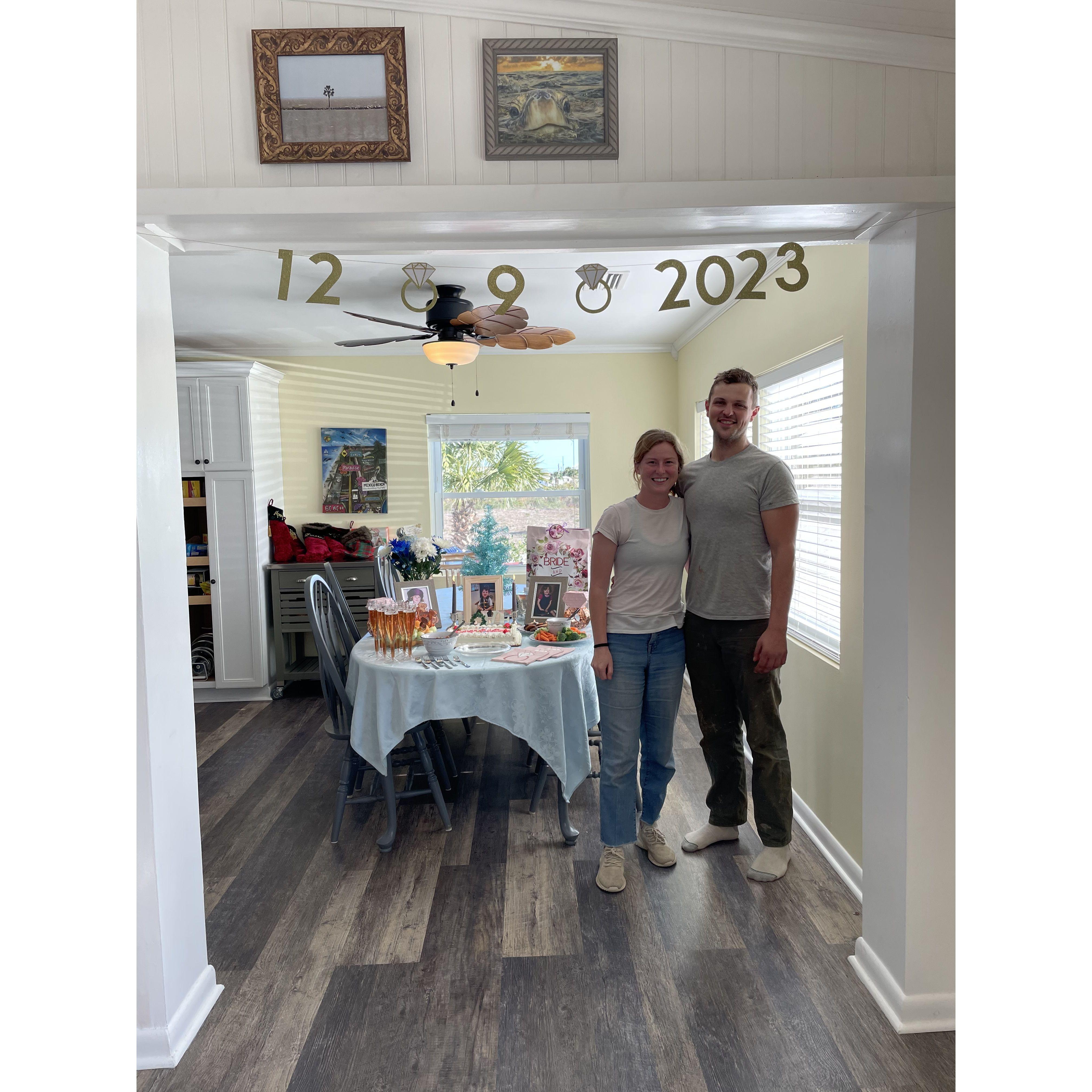 Abby's family was ready to congratulate and celebrate our engagement with us when we arrived at Mexico Beach.