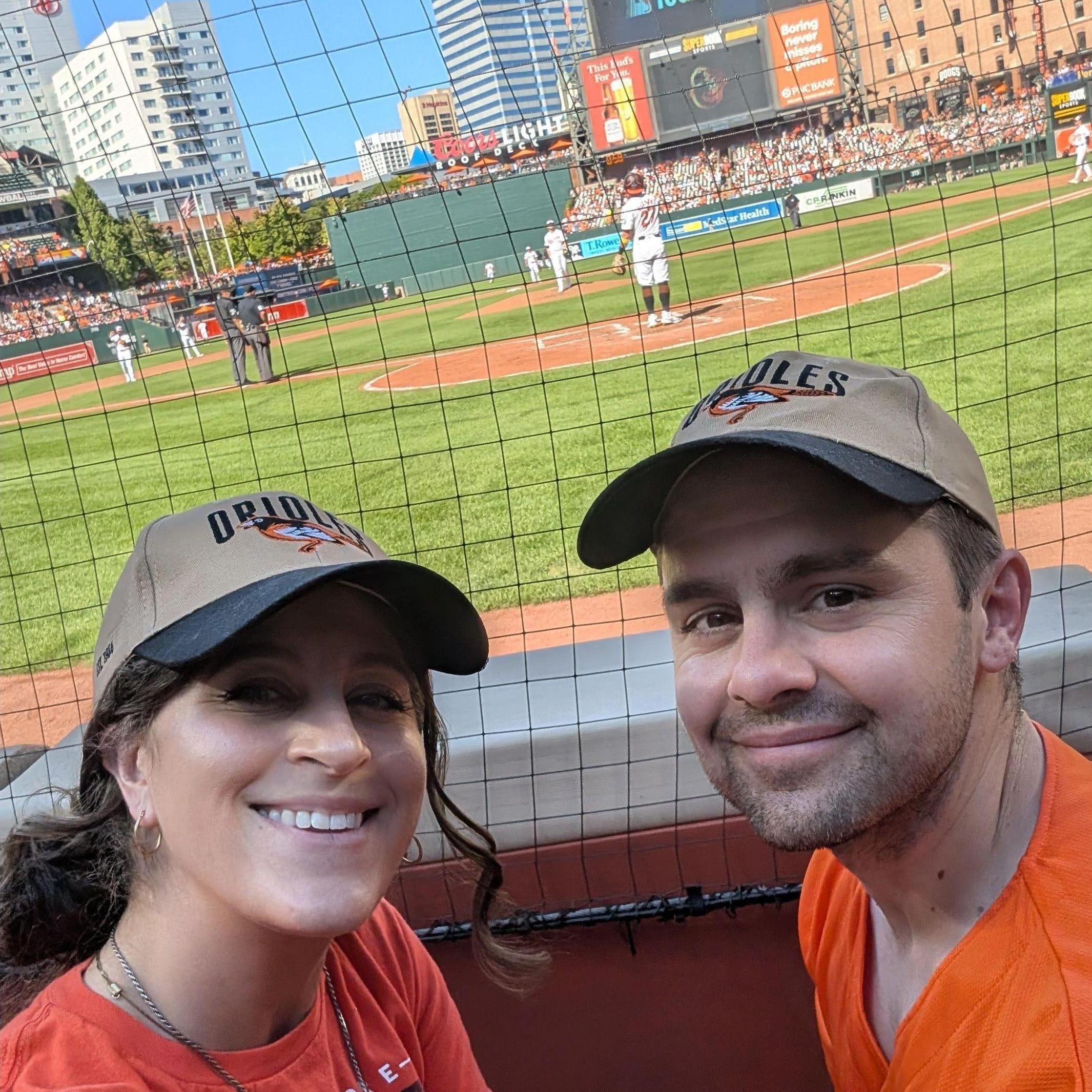 We decided to treat ourselves and sit behind home plate last Orioles season in the summer of 2024