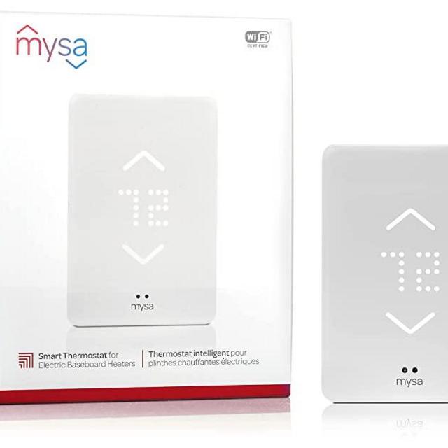 Mysa Smart Thermostat for Electric Baseboard and in-Wall Heaters V2 | Connects with Smart Devices, Control Remotely, Pairs with WiFi or NFC, Easy Connection & Setup, Energy Saving