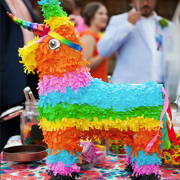 This is Prince. He's our pet unicorn and he welcomed guests to the dessert table.