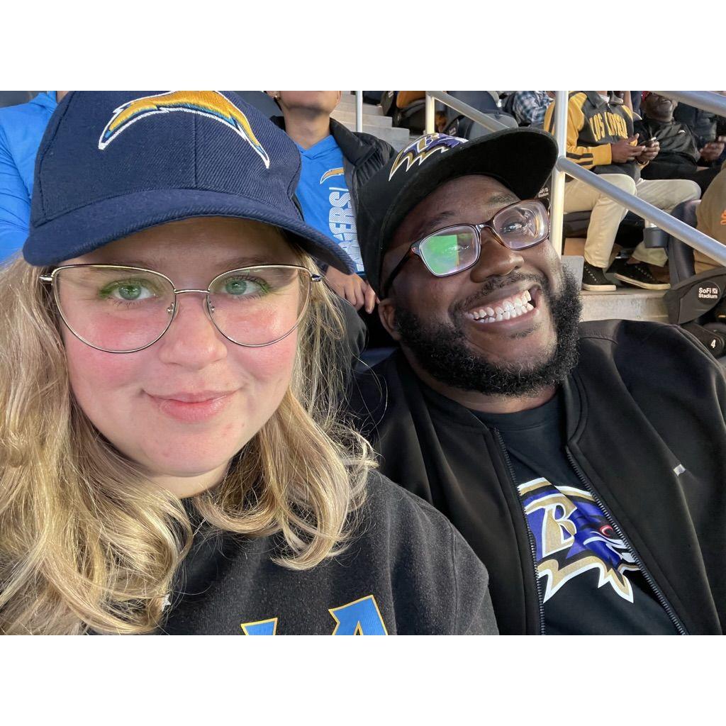 We finally made it to a game repping both our favorite teams!