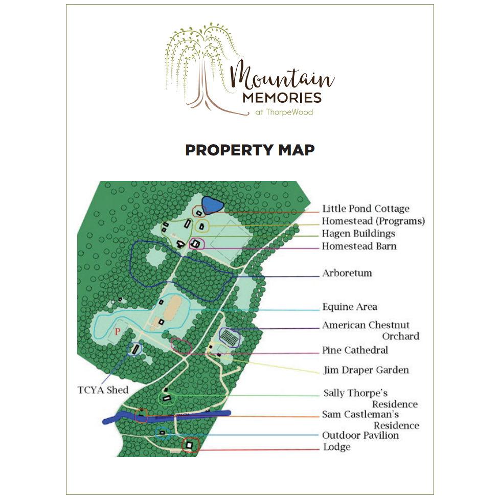 ThorpeWood property map (with driveways)
