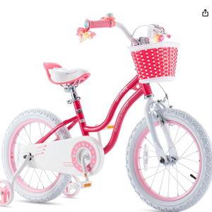 RoyalBaby Girls Bike EZ Bike Stargirl Training Free Balance to Pedal Easy Learning Bicycle, 12-20 Inch for Toddlers & Big Kids.