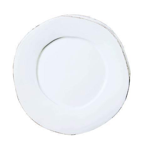 VIETRI Lastra White Dinner Plate