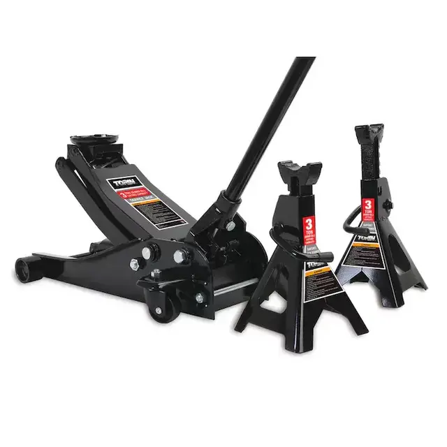 Torin Black Steel Hydraulic Jack Stand