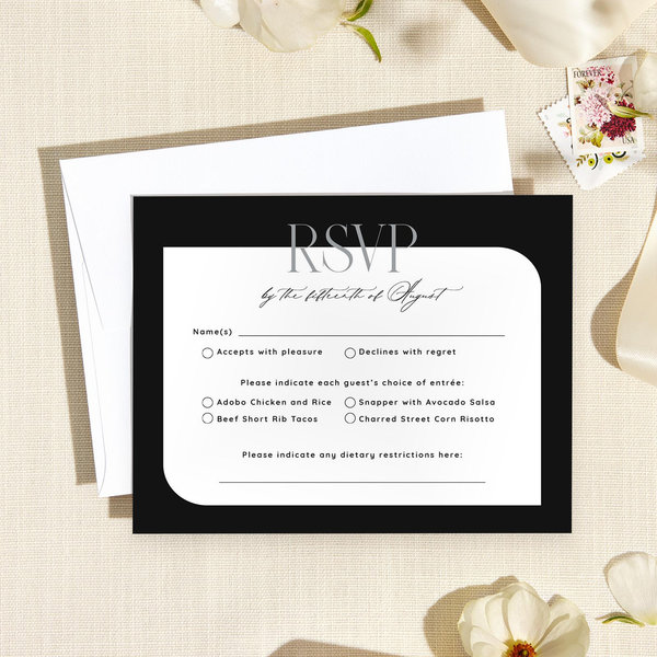 Seibel Type | Black | Zola Wedding Invitations