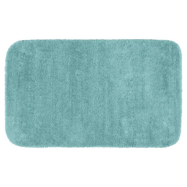 Garland Traditional Plush Washable Nylon Bath Rug - Sea foam (30"x50")
