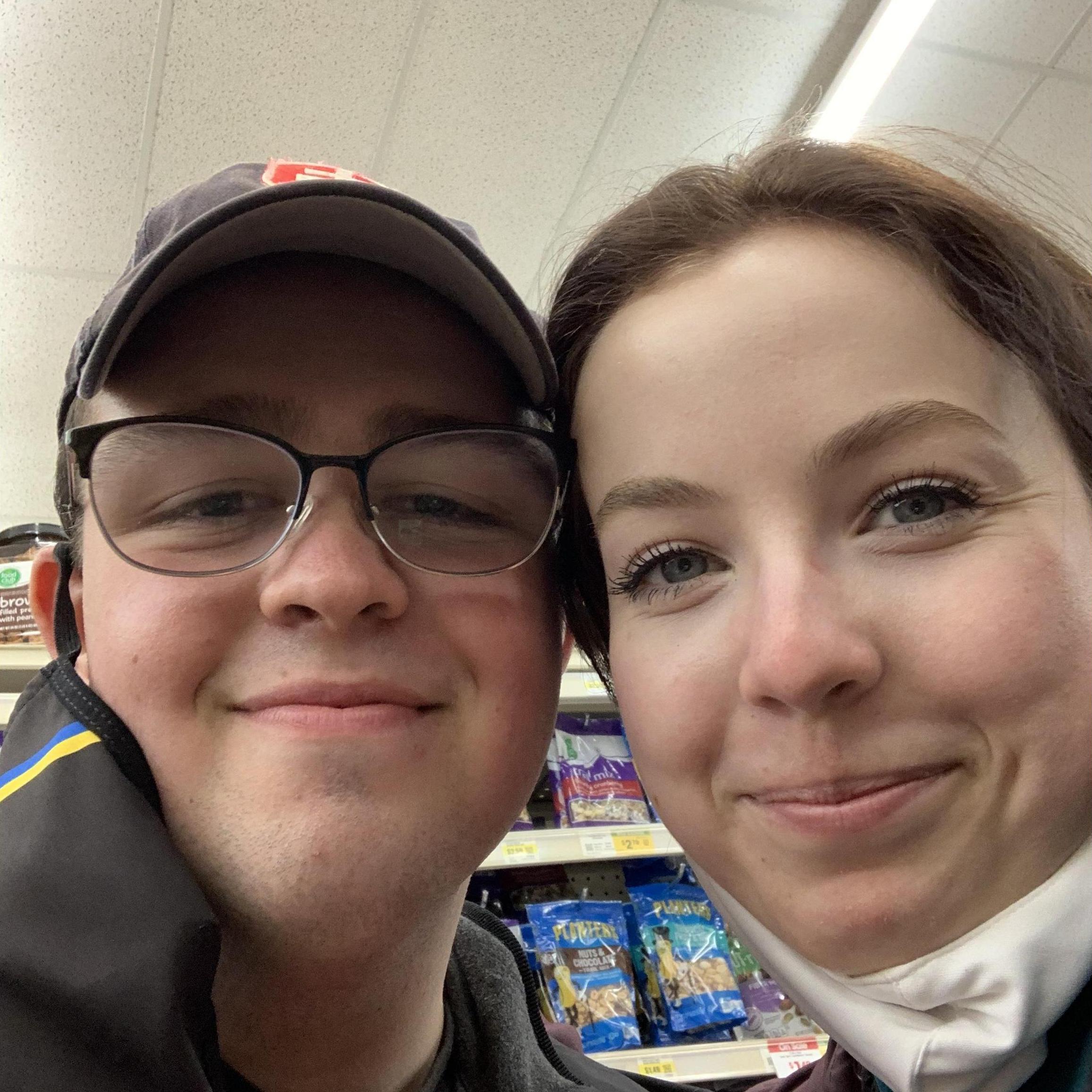 A picture we took while going grocery shopping. February, 2021.