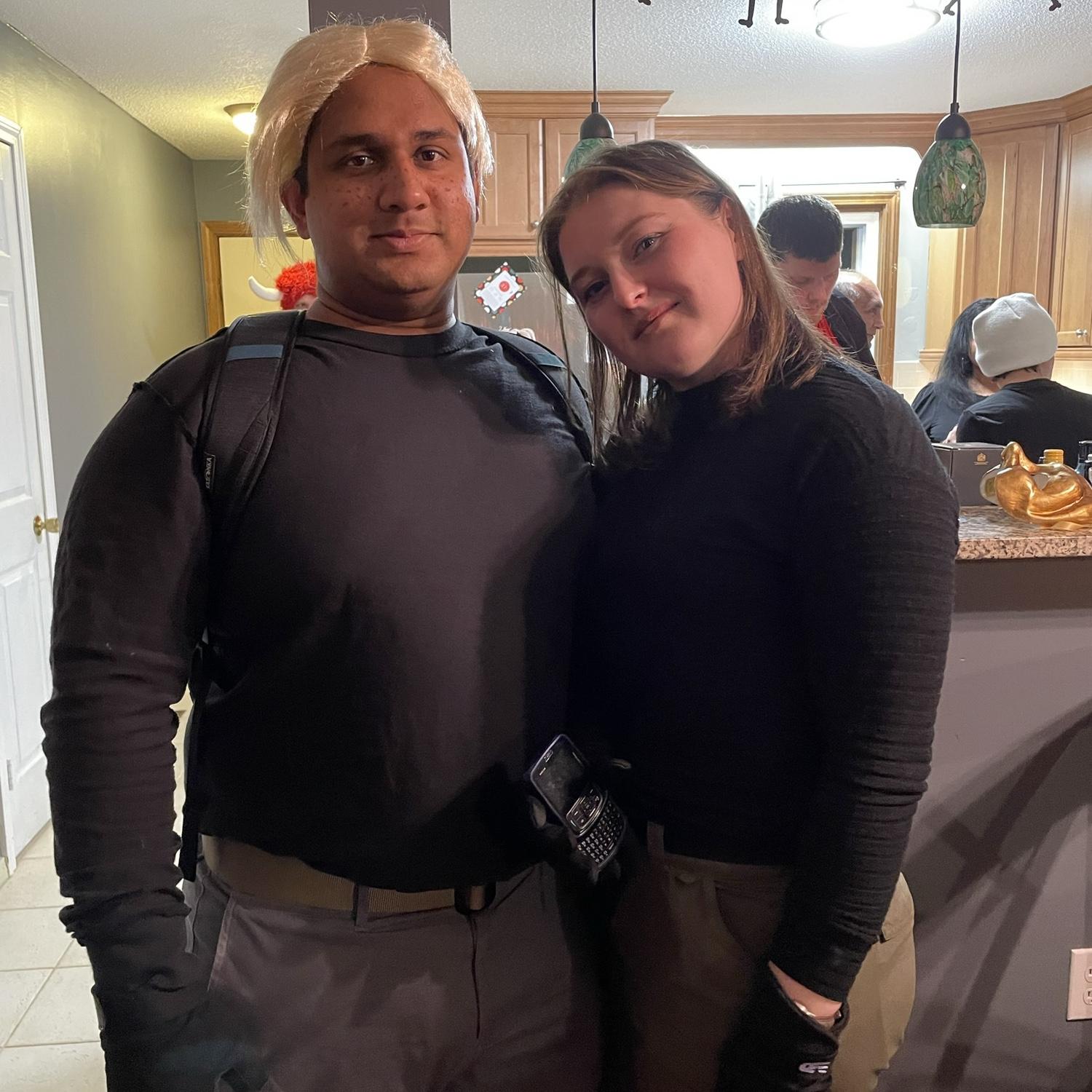 Ron Stoppable and Kim Possible at Angie and Dustin’s Halloween party