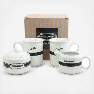 Brooklynese 4-Piece Coffee Set