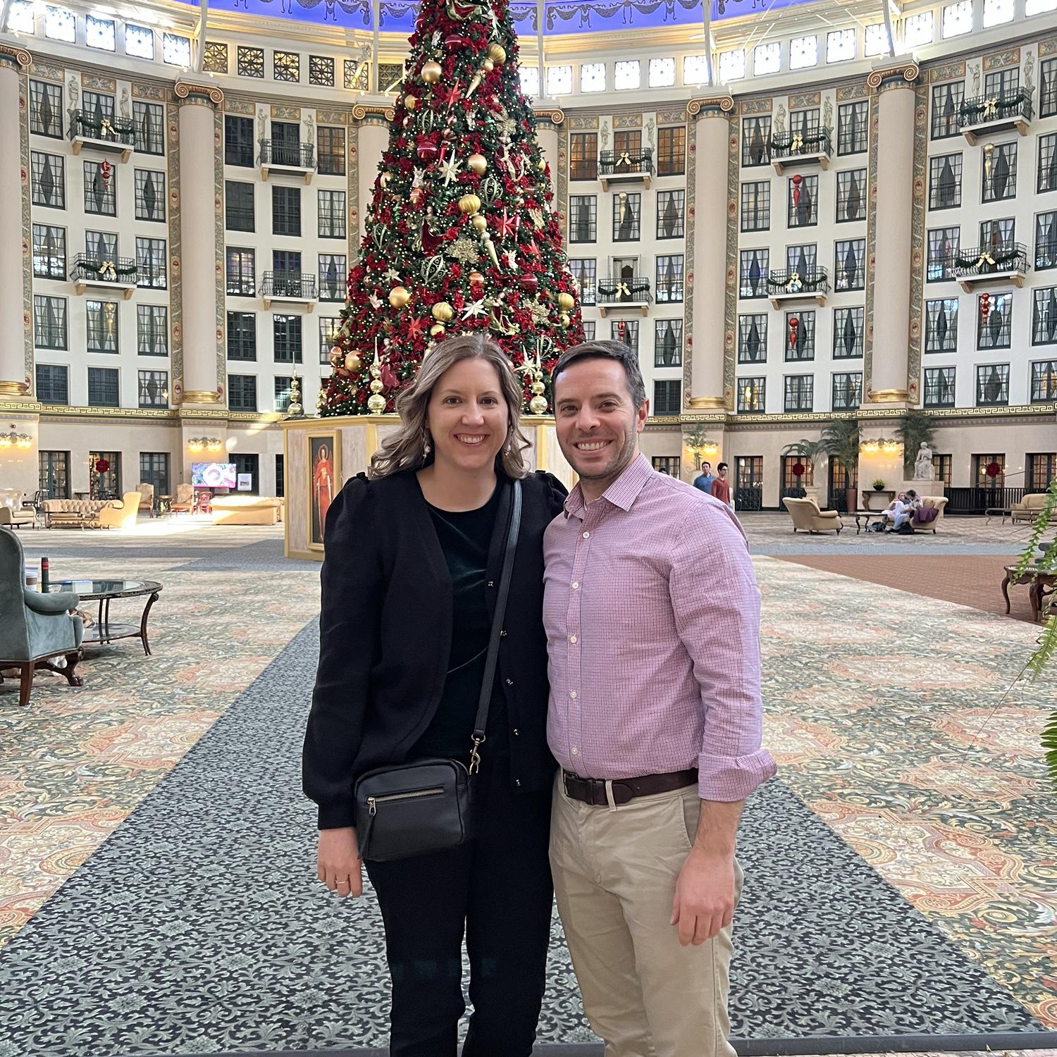 Christmas Eve visit to the West Baden Springs Hotel in French Lick, Indiana (near where Regan is from). Opened in 1902, it was famous for the world's largest free-span dome for more than 50 yrs.