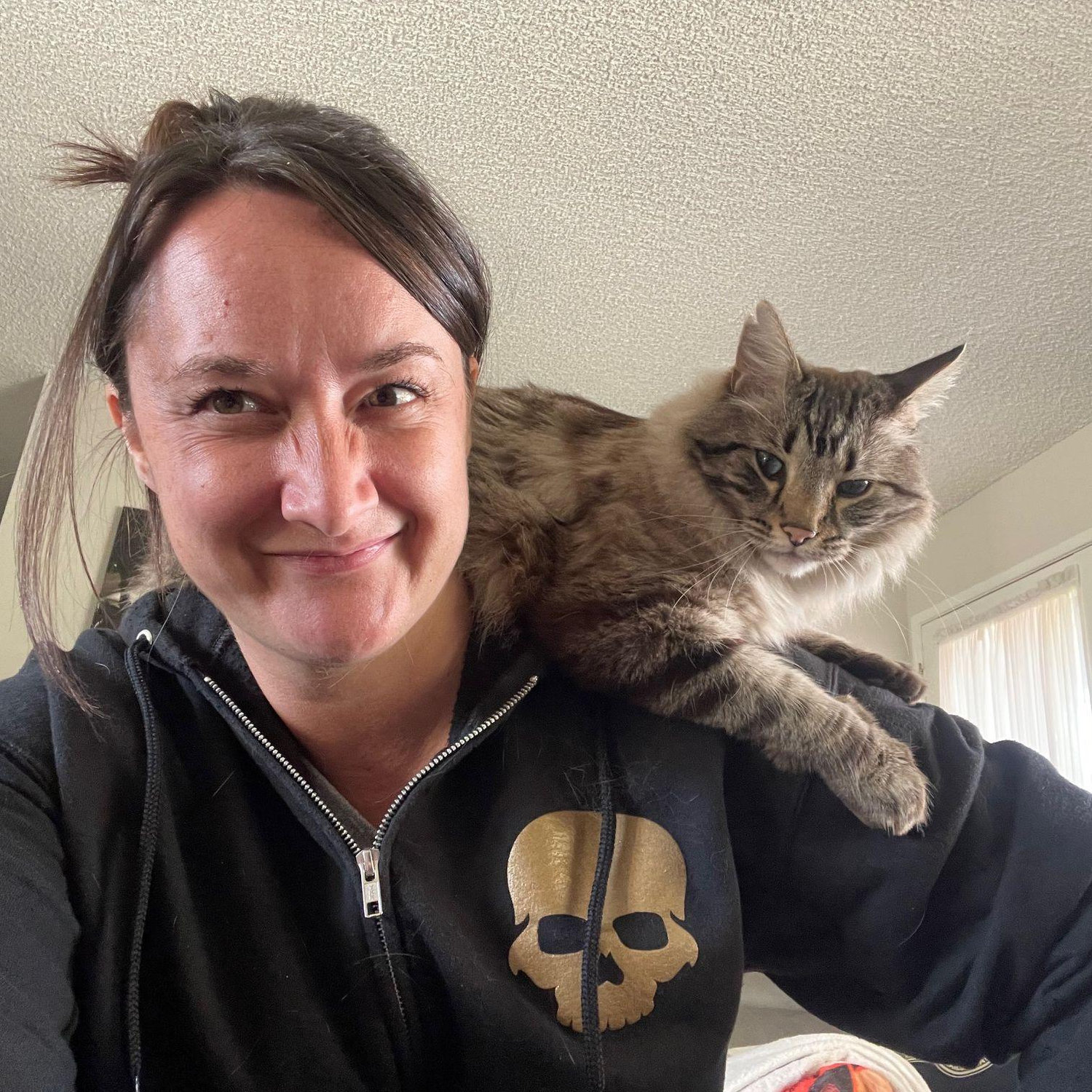 Ryu's favorite spot to watch me work.