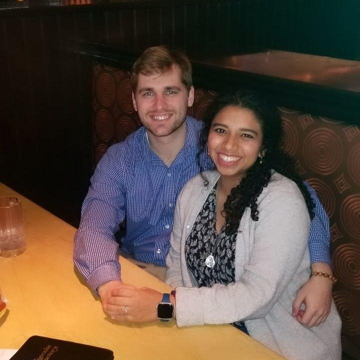 Our first official date, at the Cheesecake Factory