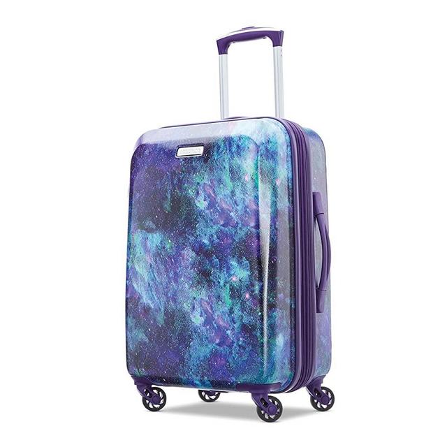 American Tourister Moonlight Hardside Expandable Luggage with Spinner Wheels, Cosmos, Carry-On 21-Inch