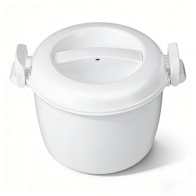 DOITOOL Microwave Rice Cooker 2 Quart, Microwave Steamer for Vegetables, 1.8L Professional Large Micro Cookware for Grains, Pasta & Potatoes - BPA Free, Dishwasher Safe