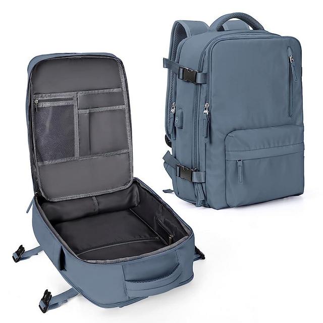 Travel Backpack Women, Carry On Backpack for Men, Hiking Laptop Backpack Waterproof Outdoor Sports Rucksack Casual Daypack, Jewel Blue