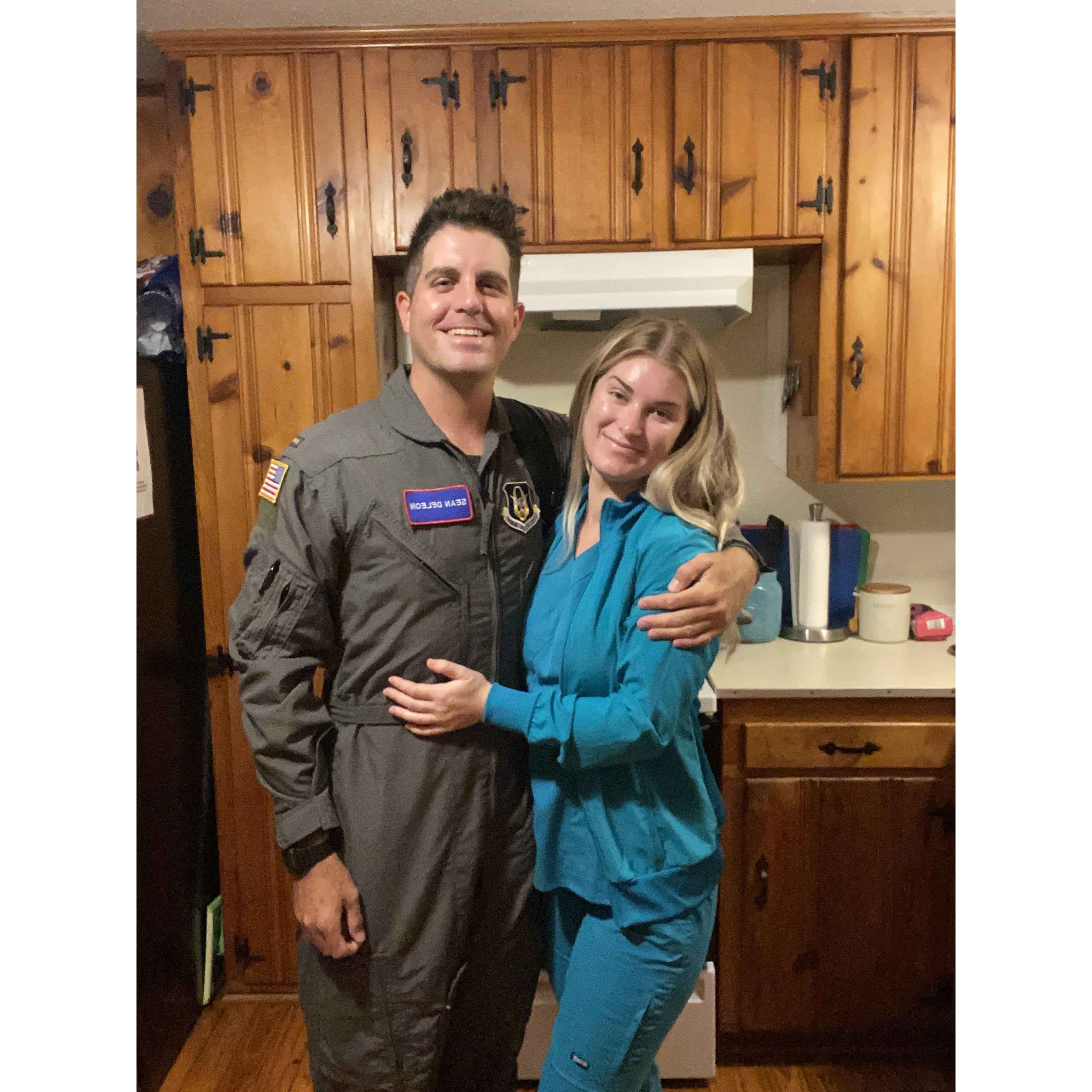 We both started our new jobs in Pensacola this day!
