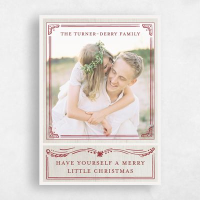 Cream, Beige Holiday Card - Westoak