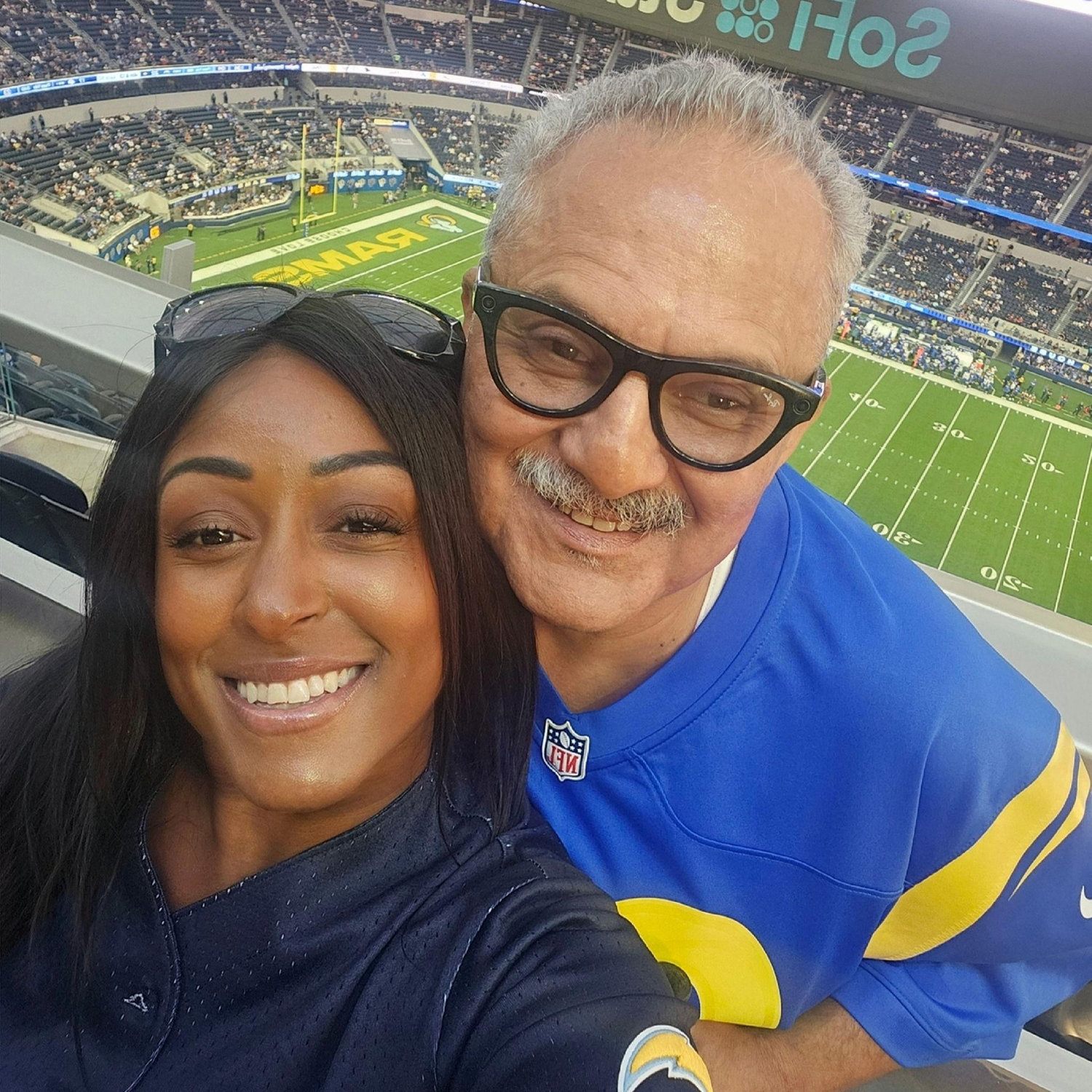 Rams vs. Chargers fun!