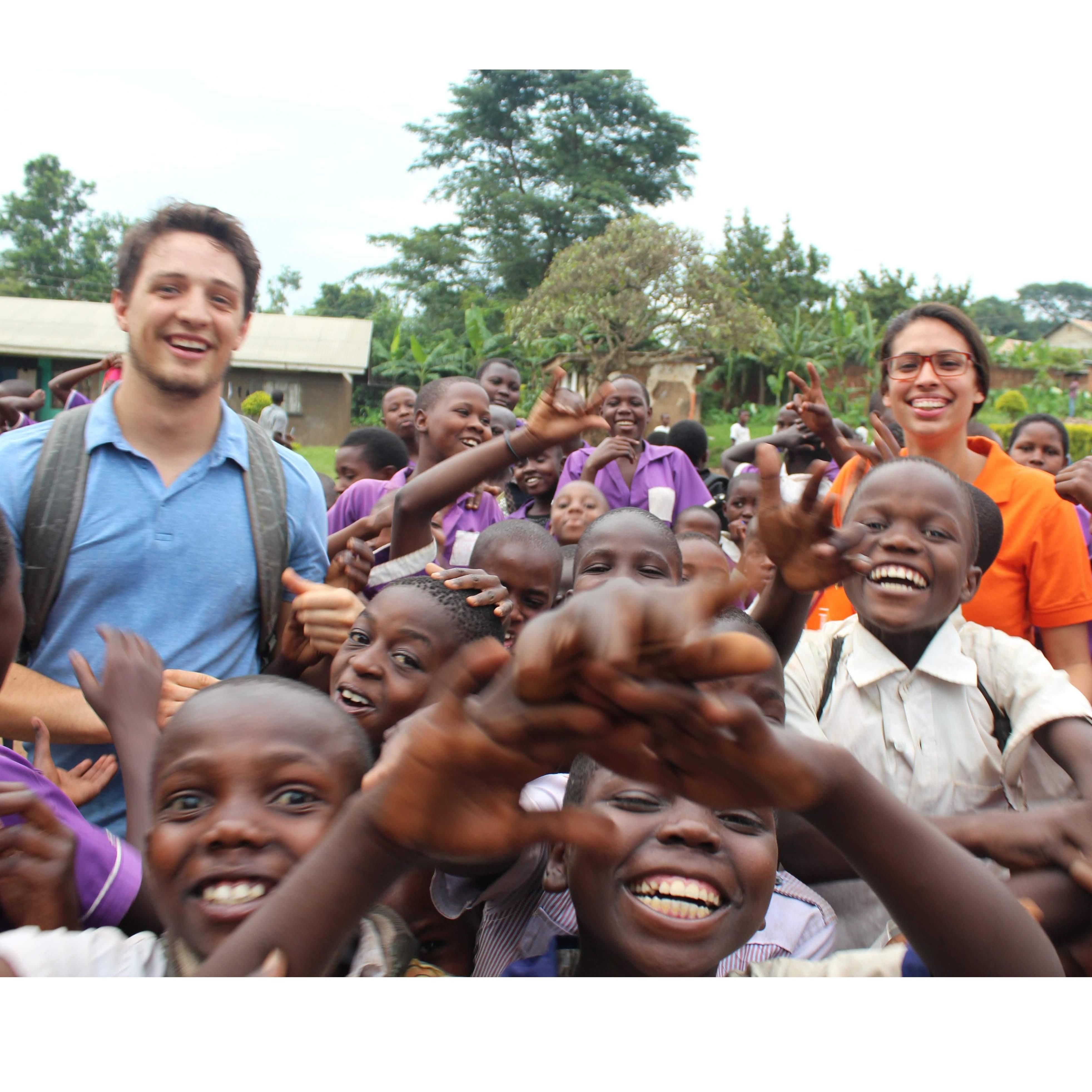 Teaching about sexual education and reproductive health at a school in Mbale, Uganda