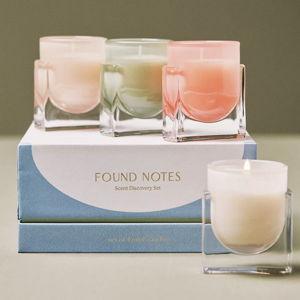 Found Notes Discovery Mini Candles, Set of 4