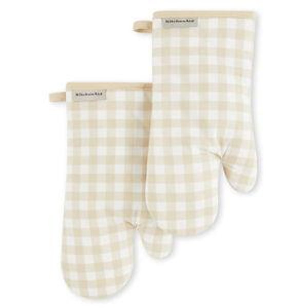 KitchenAid Gingham Oven Mitt 2-Pack Set
