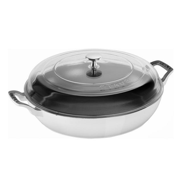 Staub Enameled Cast Iron Everything Pan, 3 1/2-Qt., White