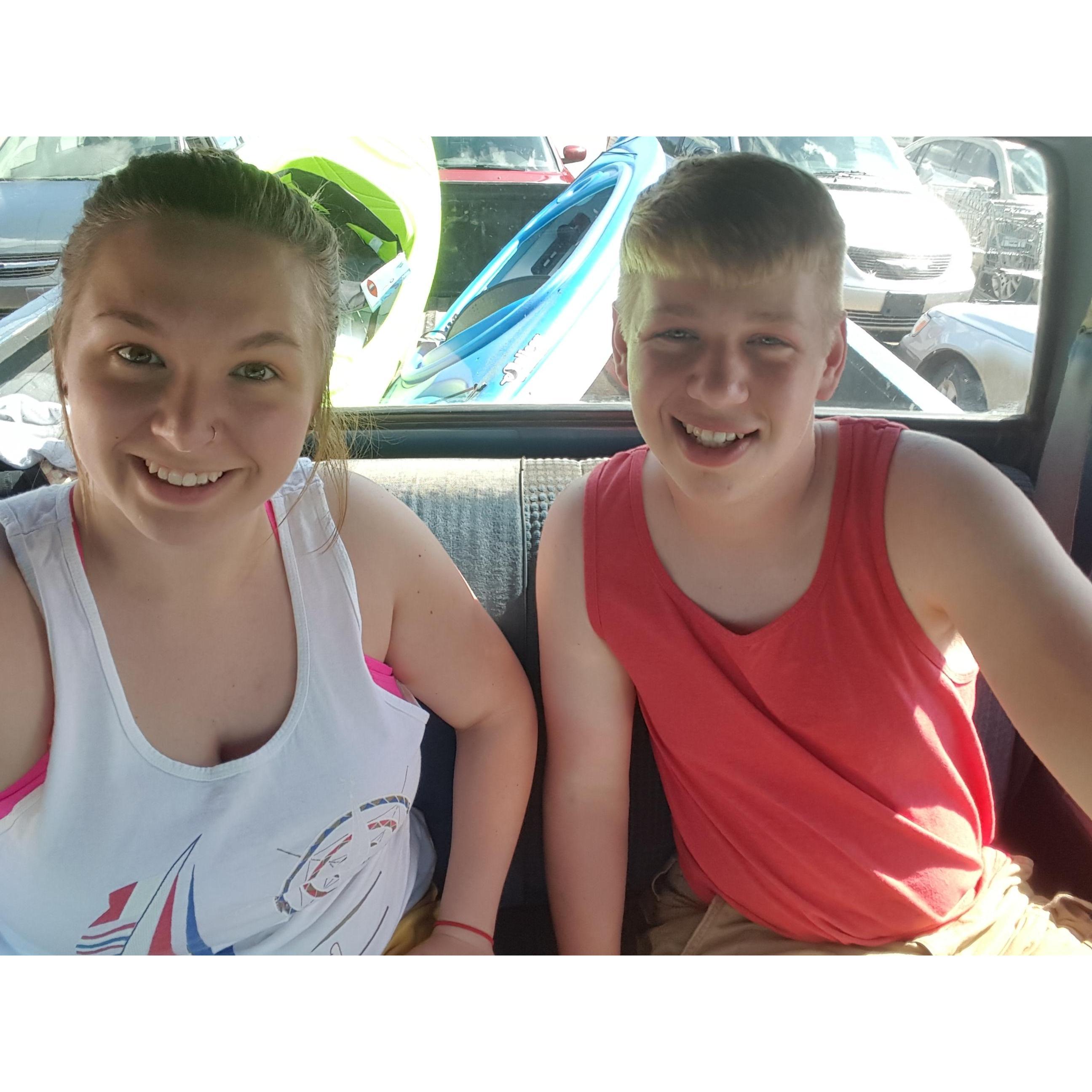 About to head to El Dorado Lake to try out our kayaks for the first time! May 2016
