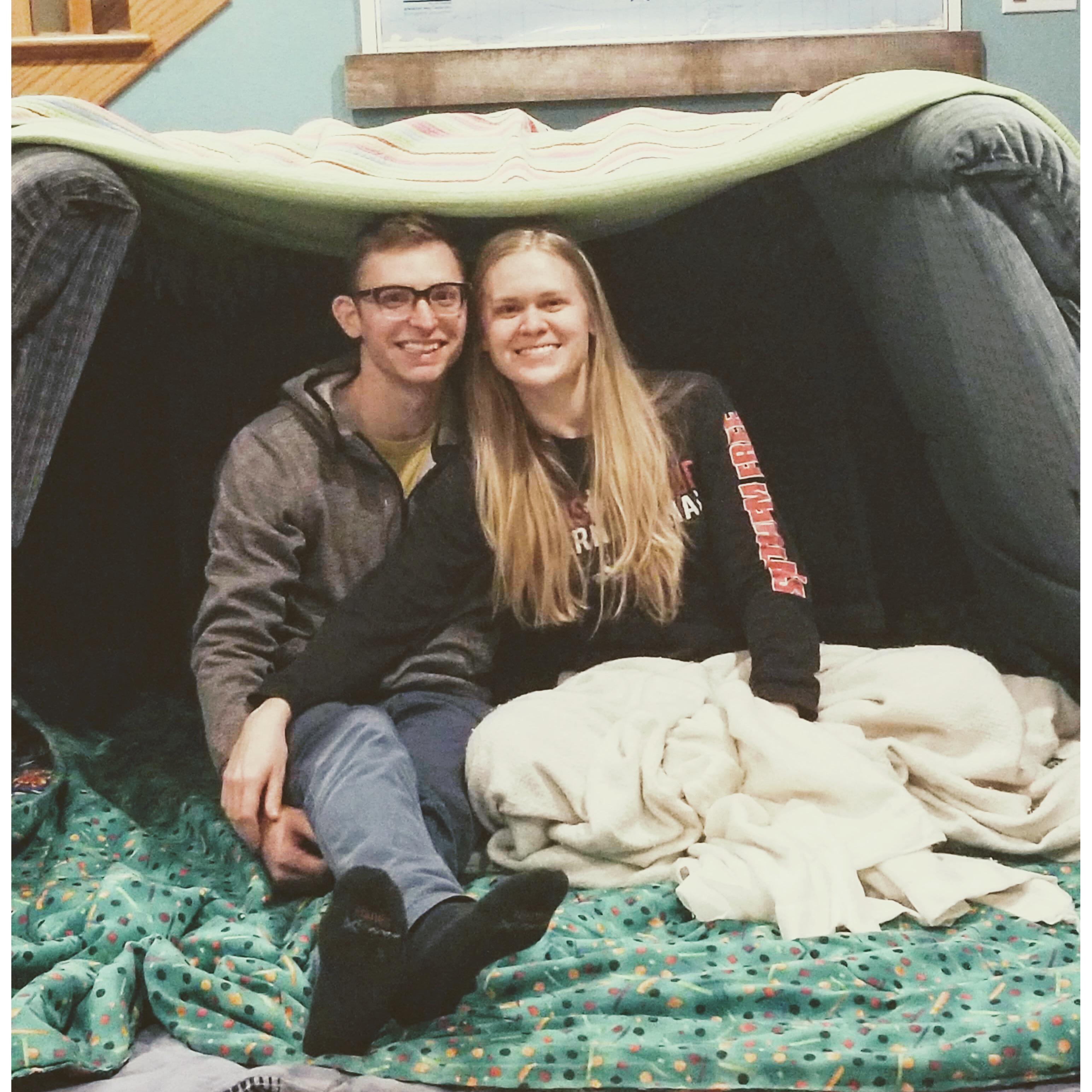 We made a fort!