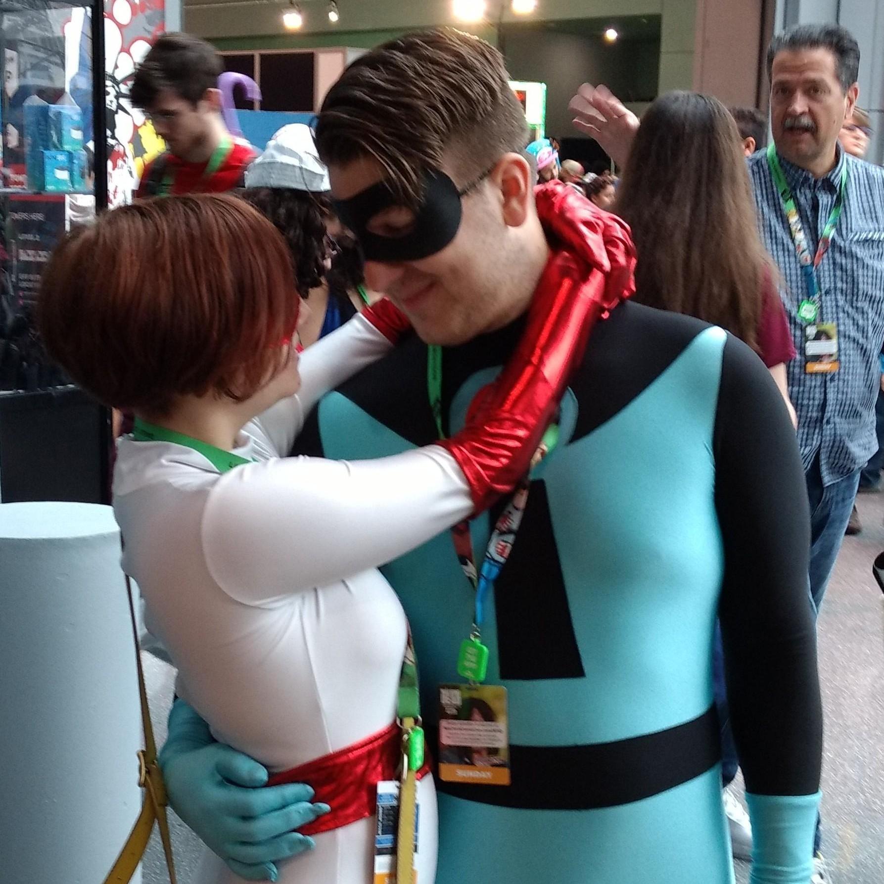 Cosplaying as Mr. Incredible and Elastigirl at NYCC