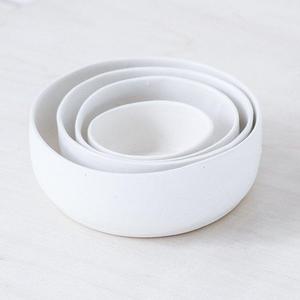 Judy Jackson Nesting Bowls: White