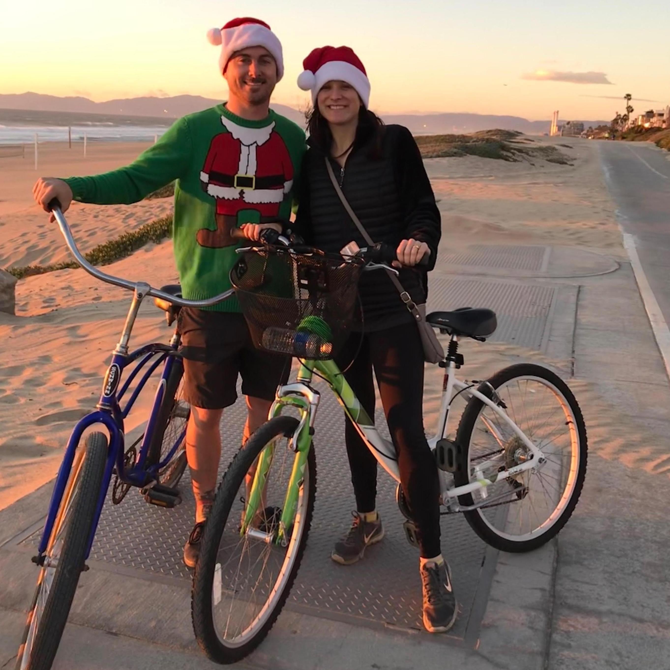 Sunset bike ride in Manhattan Beach - Josh's hometown (2018).