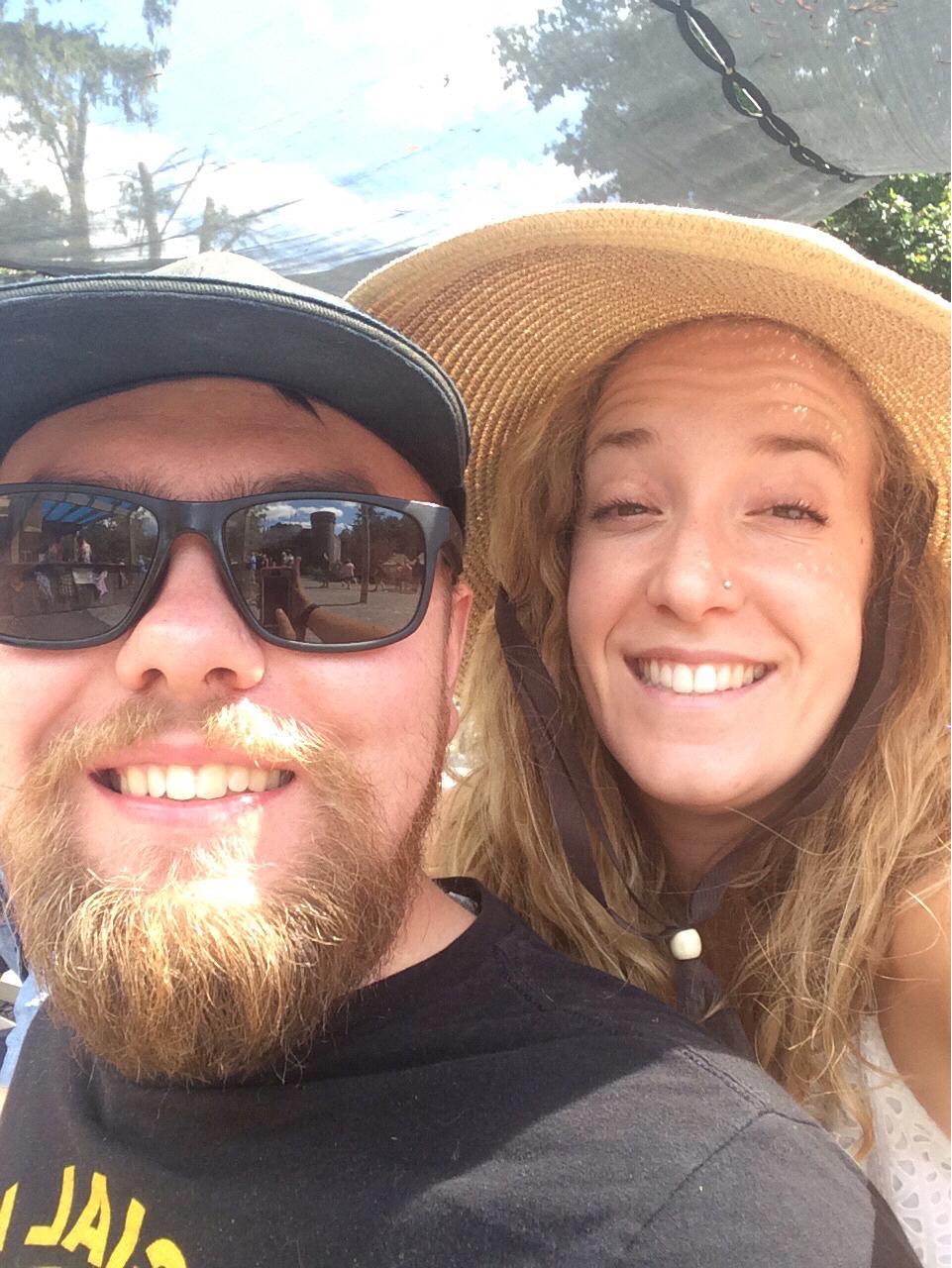 At the Pennsylvania Renaissance Faire (tradition!)