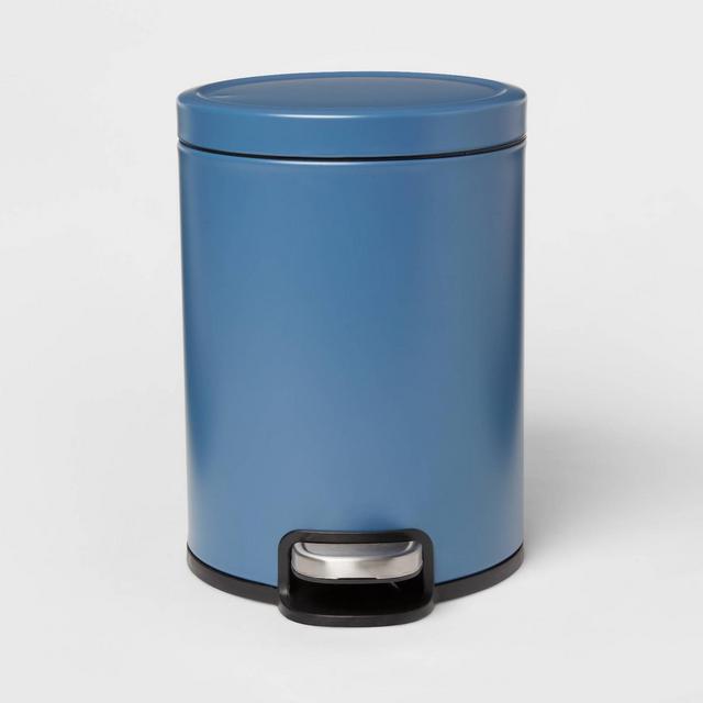 5L Round Step Trash Can Blue - Brightroom™