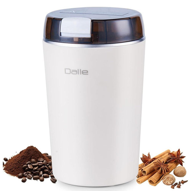 Small Coffee Grinder | 200W 28000RPM Stainless Steel Spice Grinder | Electric Find Powder Grinder for Coffee Beans Spices Seasoning Pepper Herbs Nuts Seed Grain