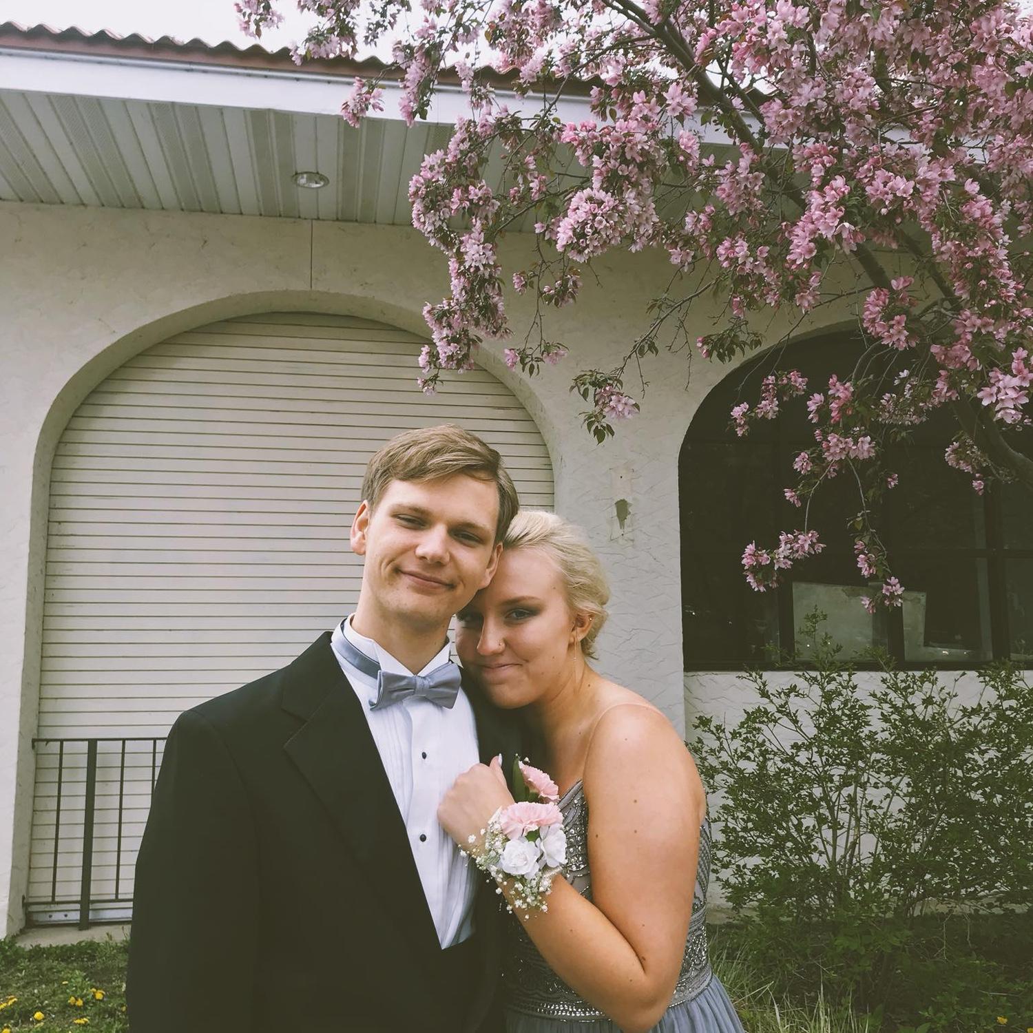 Our senior year prom together!