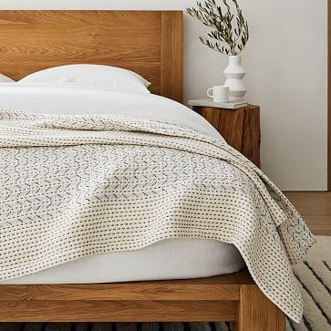 Organic Mixed Herringbone Blanket