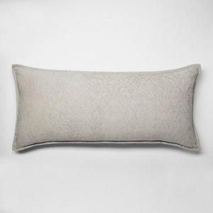 Gray Chenile Oversized Lumbar Pillow - Threshold™