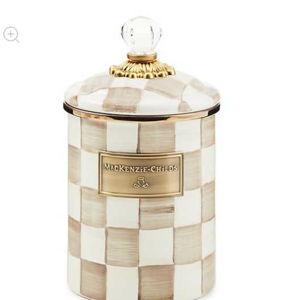 Mocha Check Medium Canister