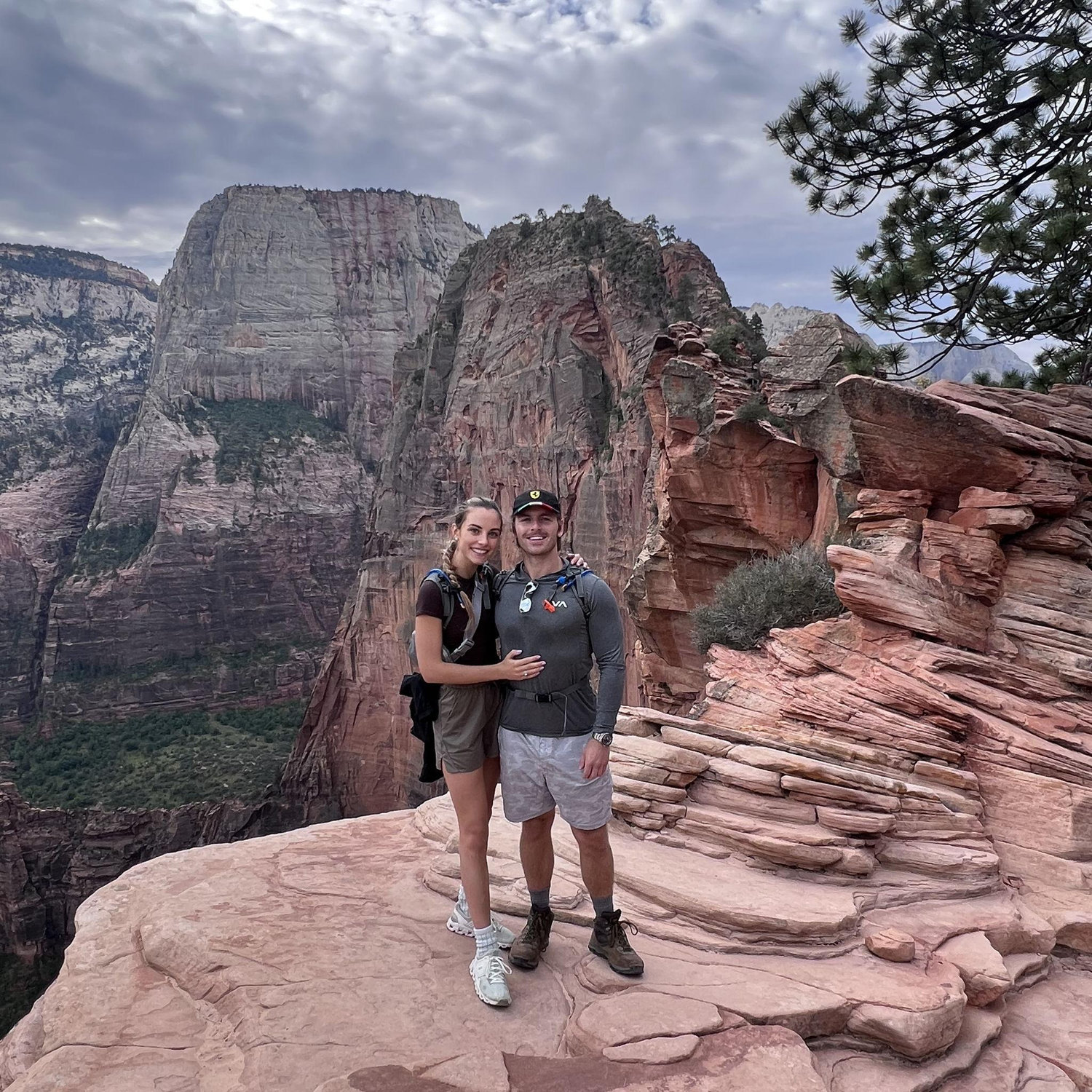 Our first vacation together hiking Angel's Landing (this was Maddie's first hike ever)