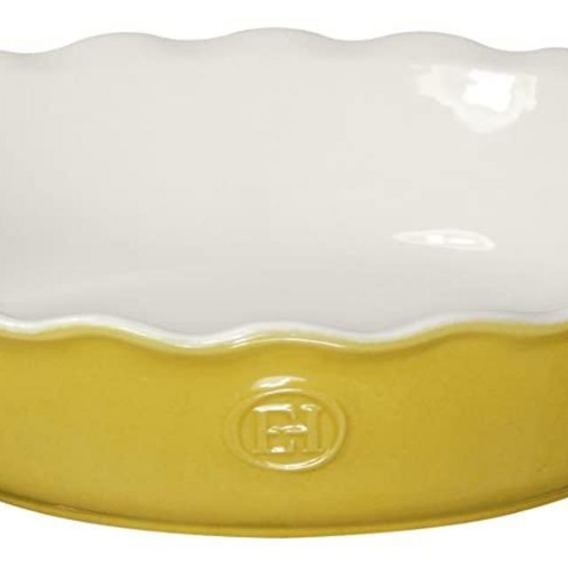 Emile Henry Made In France HR Modern Classics Pie Dish, 9", Yellow