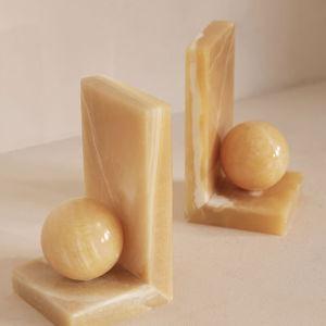 Prato Bookends, Mango Onyx